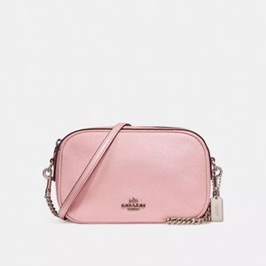 New COACH Pink Isla Chain Crossbody Bag